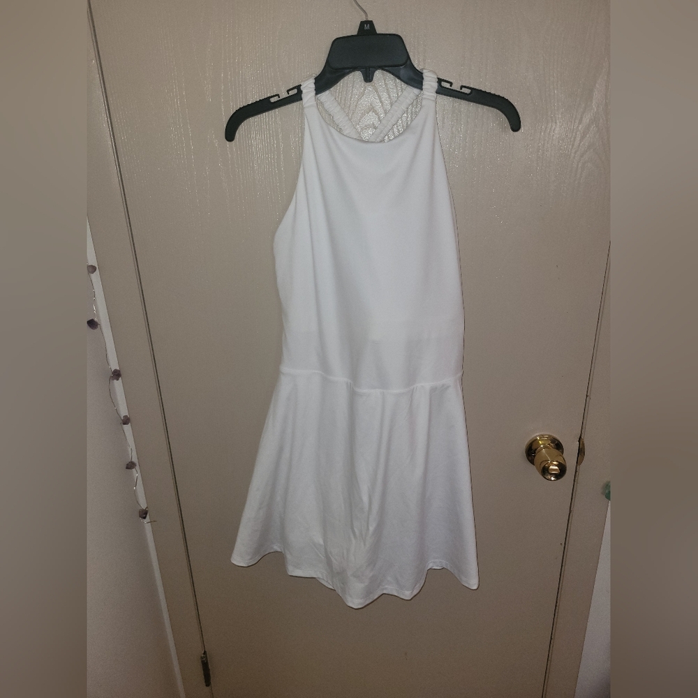 All In Motion White Active Dress With Scrunchie Back XXL NWT Athleisure Prep